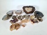 a lot of different types of rocks on the table