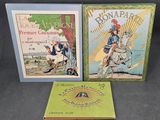 deux livres de littérature jeunesse française, dont l'un comporte l'illustration d'un homme à cheval et d'une femme à cheval
