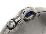 an image of a close up of a watch with a blue face