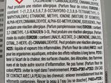 a close up of a bottle of liquid with a label on it