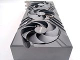 a close up of a video card with a fan on it