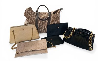 Ensemble de 6 sacs et sac de voyage, dont : Germaine Guérin,… - Photo 1