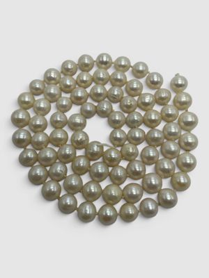COLLIER DE PERLES d'eau douce de culture rondes à semi-ronde…