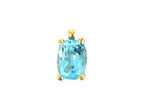 an image of a blue topaz stone pendant on a white background