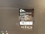 a close up of a computer with a label on it