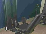 an image of a gym equipment set up in a room