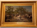 a picture of a painting on the wall of a room