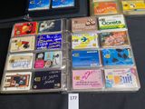 many different types of business cards on a table