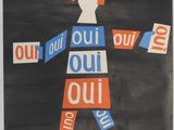 une image représentant une affiche sur laquelle figure une femme en robe, accompagnée d'un texte