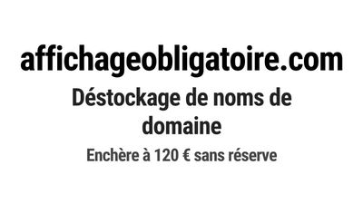 Nom de domaine affichageobligatoire.