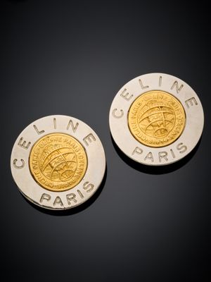 deux pièces d'or et d'argent posées l'une sur l'autre