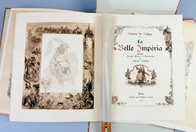 an open book with a picture of a man and a woman on it