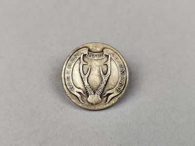 une pièce d'argent sur laquelle est représenté un hibou