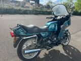 a motorcycle that is parked in the parking lot
