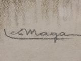 a drawing of the word omega written on a piece of paper