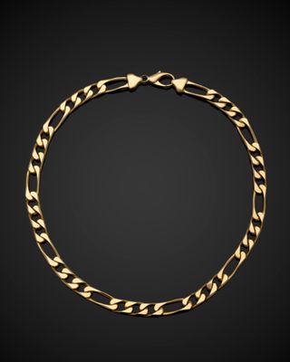 Collier à maille gourmette en or jaune 18k.