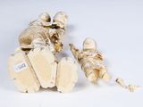 a close up of a piece of food on a table
