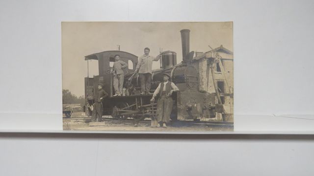 La Souterraine ? : Locomotive de type Decauville. Chantier dans l...