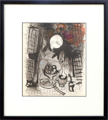 une image représentant un dessin en noir et blanc d'un chat posé sur une table