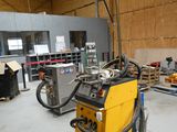 a machine that is sitting inside of a building