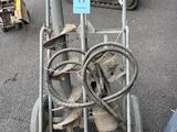 a cart that has a bunch of tools on it
