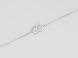 a white gold and diamond bracelet