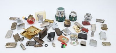 many different types of electronic devices on a white surface