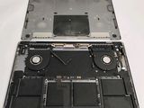 a laptop that has been completely removed from the computer