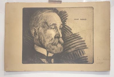 a drawing of a man with a beard and a tie