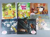 four books of walt ' s the rabbit and the wolf and other cartoon books