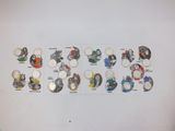 a lot of buttons that are on the wall