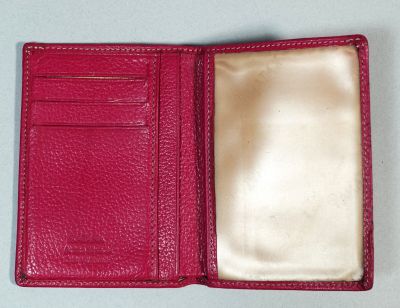 KATANA Portefeuille en cuir rose