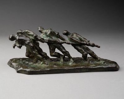 Victor DEMANET (1895-1964). Les haleurs - Photo 1