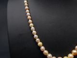 a single strand pearl necklace on a mannequin mannequin