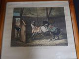 a picture of a painting of a man riding a horse