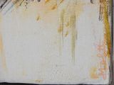 a painting of a bird sitting on top of a piece of paper