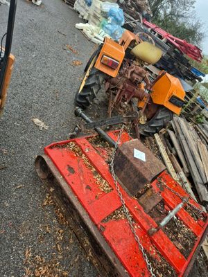 a pile of junk on the side of the road