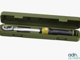 a green case with a flashlight inside of it