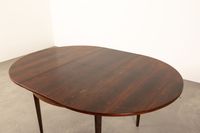 Table de salle à manger circulaire en palissandre de Rio à r… (photo 5)