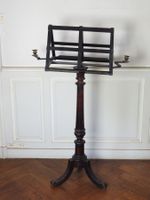 PUPITRE de musicien en bois naturel teinté et tourné à doubl… (photo 6)