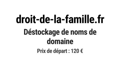Nom de domaine droit-de-la-famille.