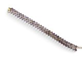 an amethorate and diamond bracelet