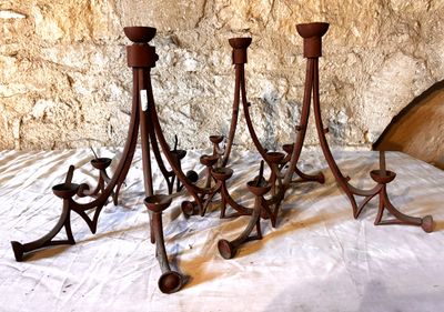 3 Lustres en fer forgé - Photo 1