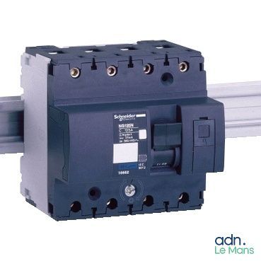 a close up of a circuit breaker on a white background