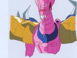 une image représentant un dragon rose ailé