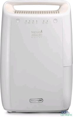 gros plan d'un purificateur d'air blanc sur fond blanc