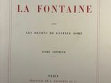 the front cover of the book fables de la fontaine
