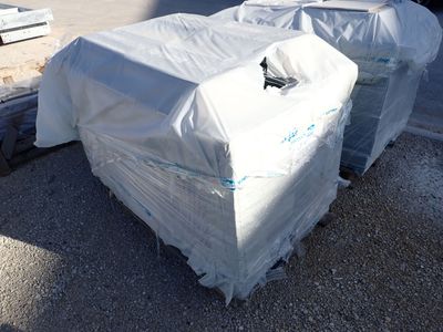 Palette gré cérame Module min blanc, 33.