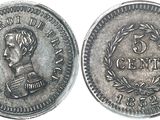 a close up of a silver coin with a bust on it