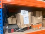 a lot of boxes on the shelf in the warehouse